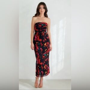 Park & Fifth | Black and multicolour speck dress